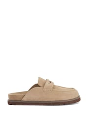 Dune London Brown Goldens Suede Mules - Image 2 of 6