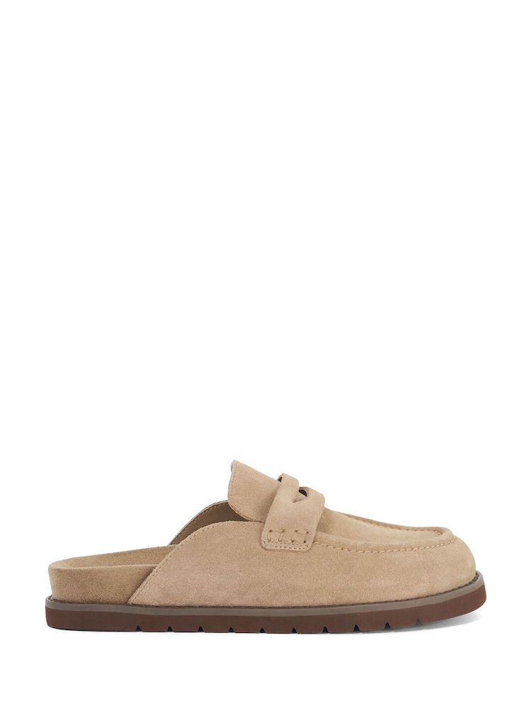 Dune London Brown Goldens Suede Mules - Image 2 of 6