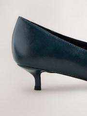 Teal Blue Standard Fit Forever Comfort® Court Kitten Heels - Image 7 of 9