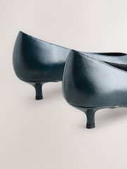 Teal Blue Standard Fit Forever Comfort® Court Kitten Heels - Image 8 of 9
