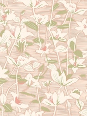 Hoopla Walls Blush Sage Lino Leaves 10M Wallpaper - Image 2 of 2