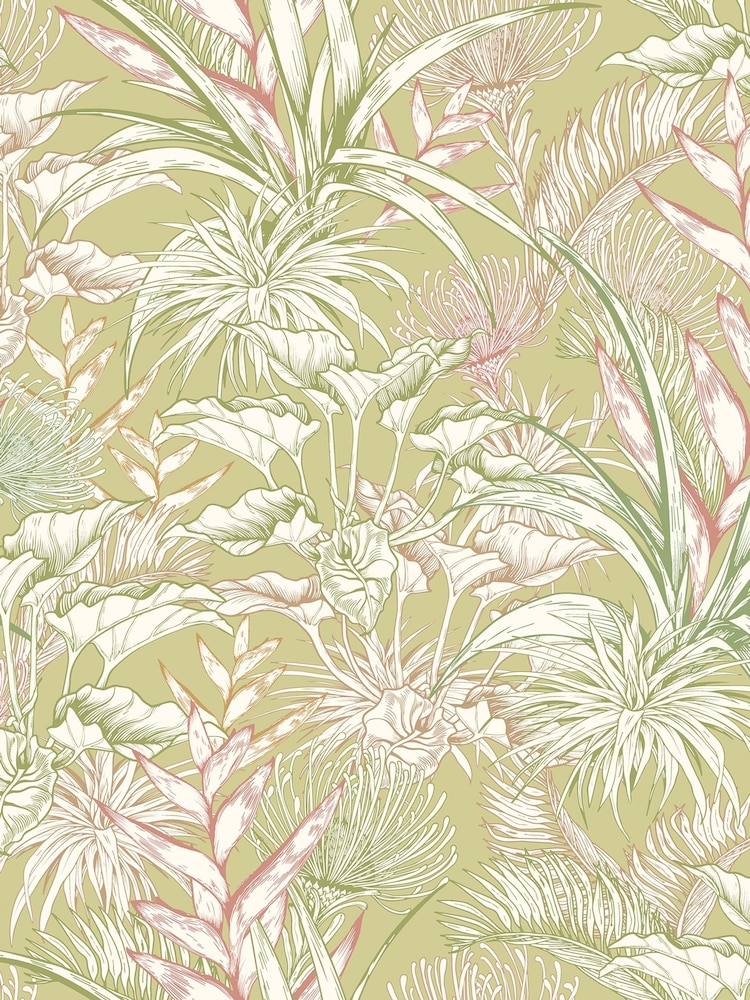 Hoopla Walls Lush Green Tropical Canopy 10M Wallpaper - Image 2 of 2