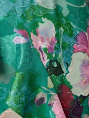 Adrianna Papell Green Petite Printed Mermaid Dress - Image 3 of 6