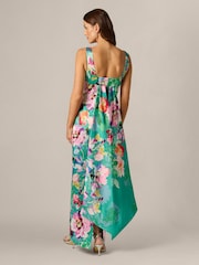 Adrianna Papell Printed Mikado Bow Back Gown - Bild 2 von 6