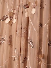 Adrianna Papell Bead Trapeze Maxi Dress - صورة 3 من 6