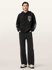 AllSaints Black Araknid Hoodie - Image 3 of 7
