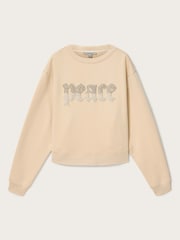 AllSaints Cream Peace Pippa Sweatshirt - Image 7 of 7