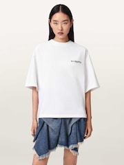 AllSaints White Halis Amelie T-Shirt - Image 1 of 6