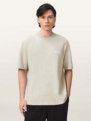 AllSaints Green Dreamer Short Sleeve Crew Neck T-Shirt - Image 1 of 7