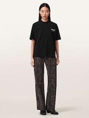 AllSaints Black Dreamer Etta T-Shirt - Image 3 of 7