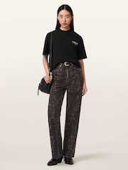 AllSaints Black Dreamer Etta T-Shirt - Image 6 of 7