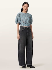 AllSaints Blue Peony Top - Image 4 of 5