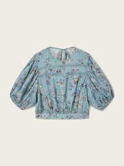 AllSaints Blue Peony Top - Image 5 of 5