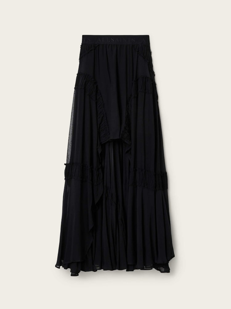AllSaints Black Dorina Skirt - Image 8 of 8