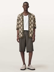 AllSaints Green Morena Short Sleeve Cardigan - Image 2 of 6