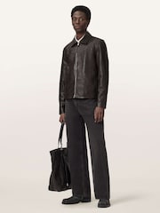 AllSaints Brown Tune Jacket - Image 3 of 7
