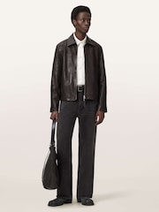 AllSaints Brown Tune Jacket - Image 4 of 7
