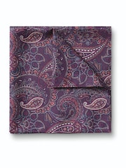 深粉紅色 - Charles Tyrwhitt 絲綢口袋手帕 - 圖片 1/3