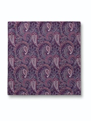 深粉紅色 - Charles Tyrwhitt 絲綢口袋手帕 - 圖片 2/3