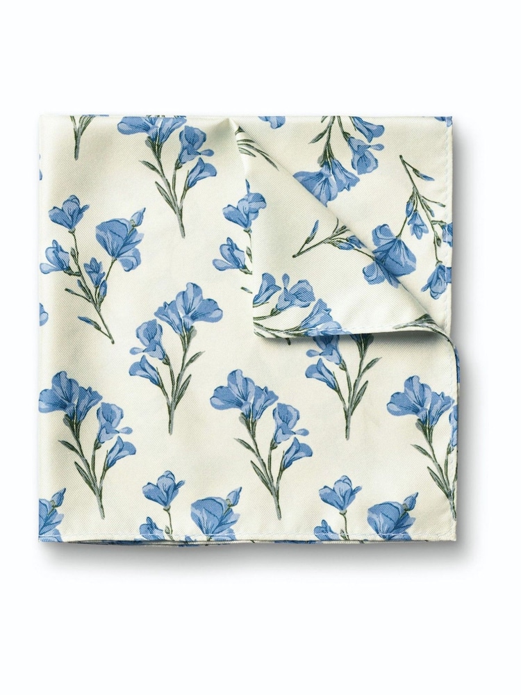 大地色 - Charles Tyrwhitt 絲綢口袋手帕 - 圖片 1/3