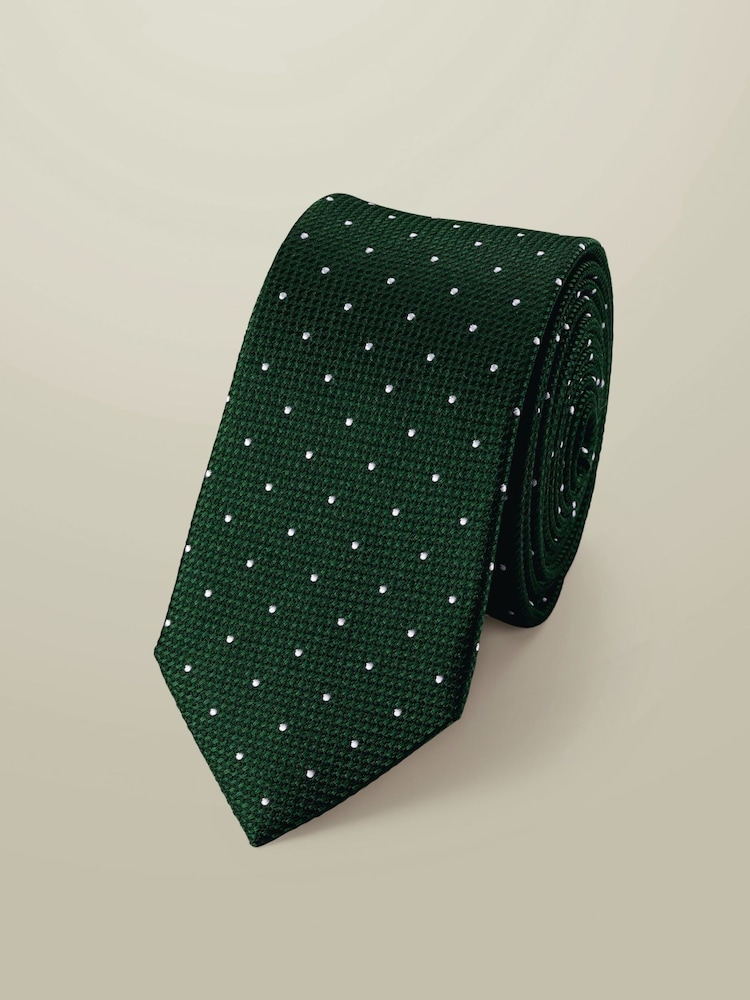Corbata estrecha de seda resistente a las manchas de Charles Tyrwhitt - Imagen 1 de 2 Corbata estrecha de seda resistente a las manchas de Charles Tyrwhitt - Imagen 1 de 2