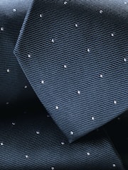 Charles Tyrwhitt Blue Silk Spot Tie - Image 2 of 2