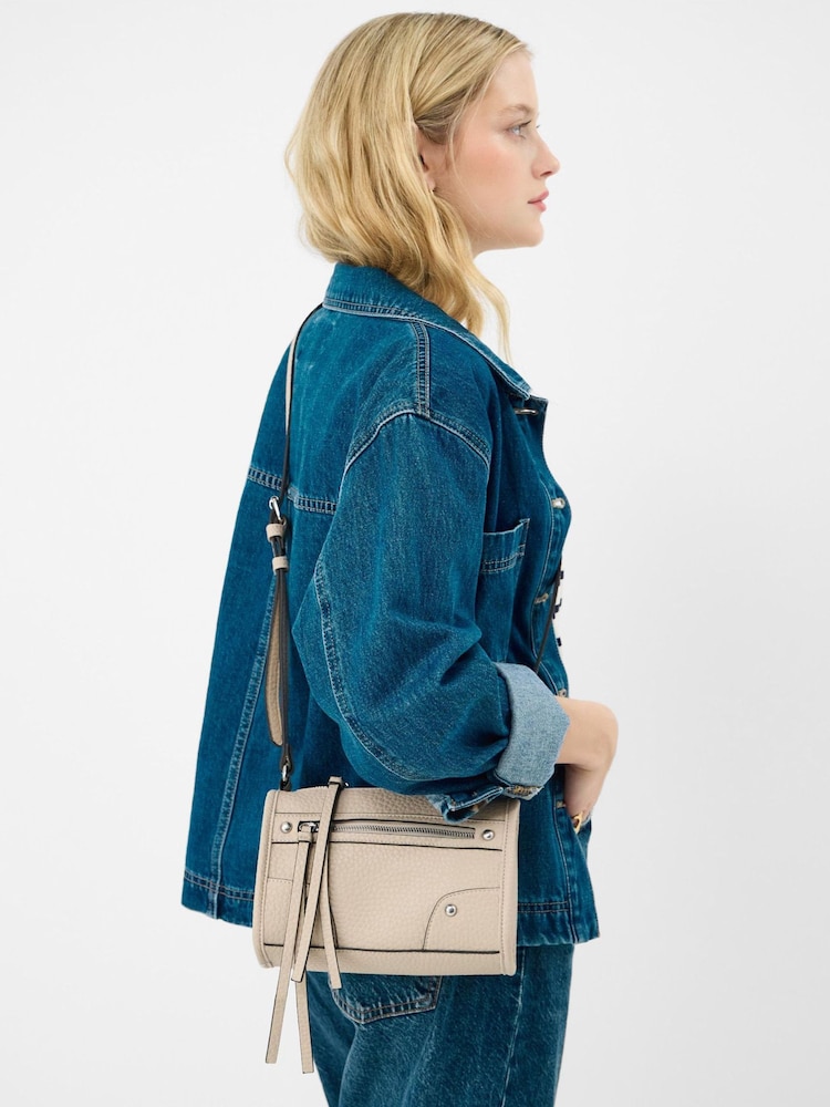 Accessorize Cream Faux Leather Crossbody Bag - Image 3 of 3