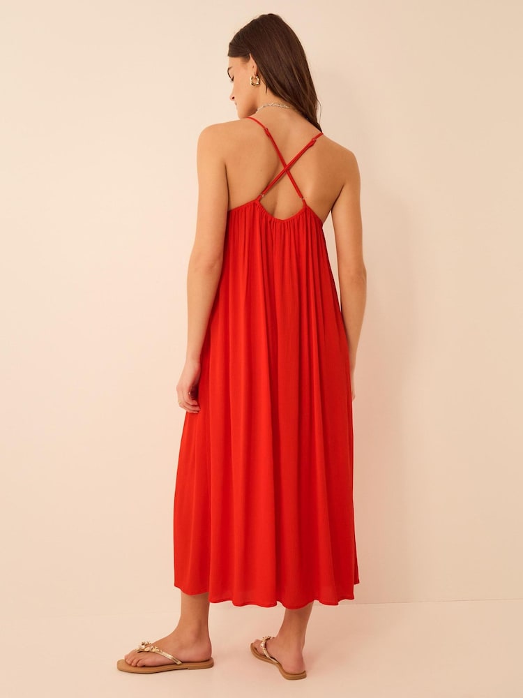 Accessorize Stripe Crochet Midi Dress - Bild 2 von 4