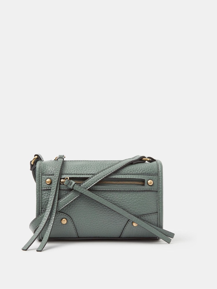 Accessorize Blue Faux Leather Crossbody Bag - Image 1 of 3