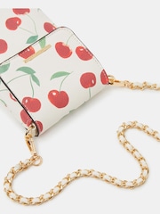 Accessorize Cream Cherry Print Phone Bag - Image 2 of 3