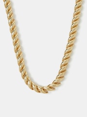 Accessorize 14ct Gold-Plated Twisted Wave Necklace - Imaginea 1 din 2