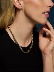 Accessorize 14ct Gold-Plated Twisted Wave Necklace - Imaginea 2 din 2