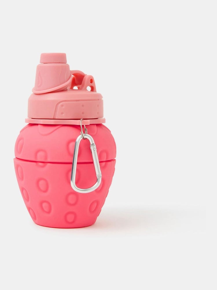 Angels By Accessorize Pink Girls Collapsible Strawberry Water Bottle - Image 1 of 1