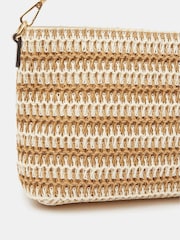 Accessorize Stripe Raffia Crossbody Bag - Bild 2 von 3