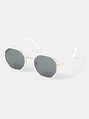 Accessorize Mono Hexagonal Sunglasses - صورة 1 من 2