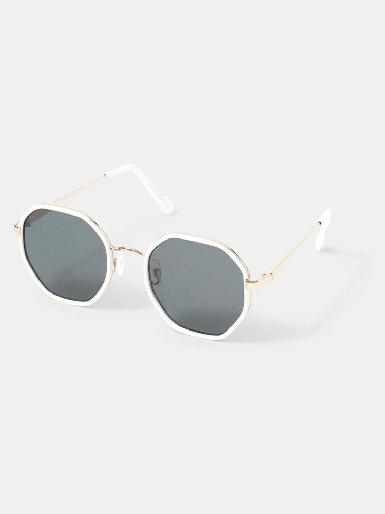 Accessorize Mono Hexagonal Sunglasses - صورة 1 من 2