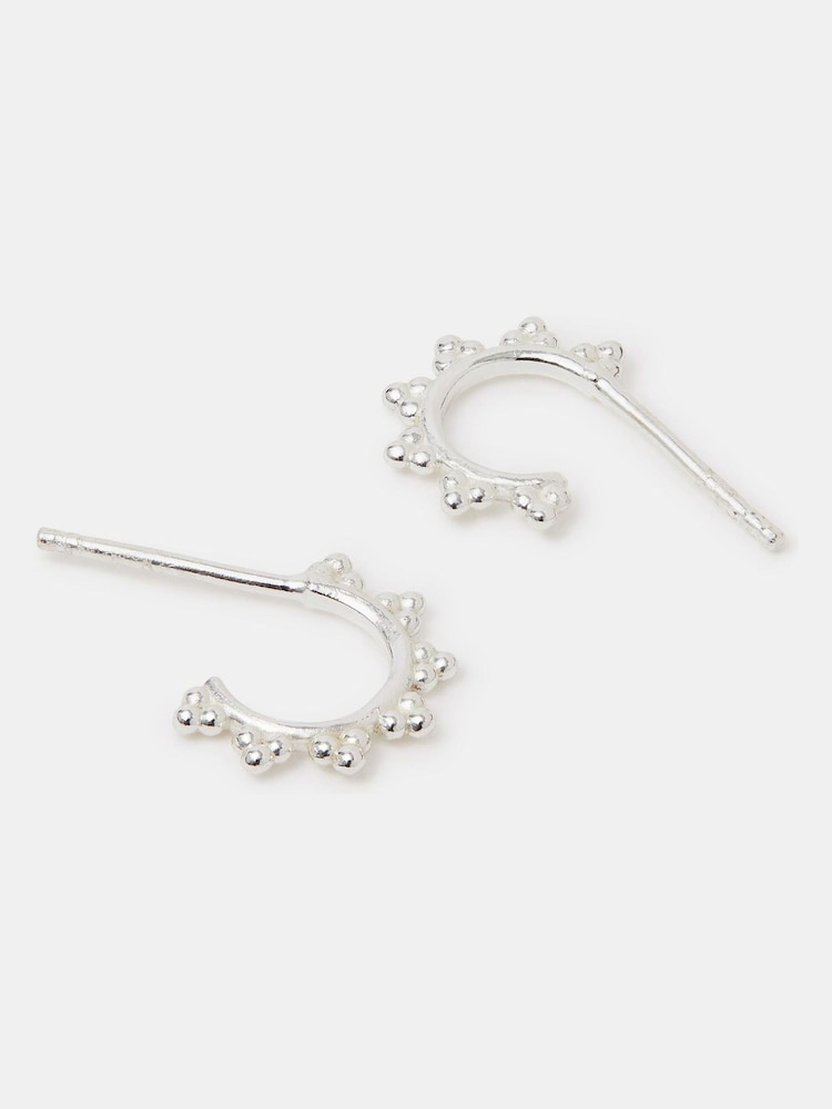 Accessorize スターリングシルバー フィリグリー フープイヤリング - 画像 1 / 2