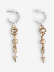 Rockett St George Arrow Charm hoop-øreringe - Billede 3 af 6