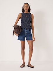 Hush Blue Essential Denim Shorts - Image 1 of 5