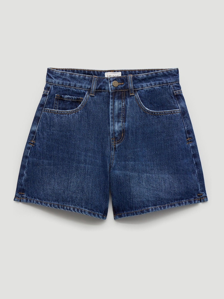 Hush Blue Essential Denim Shorts - Image 5 of 5