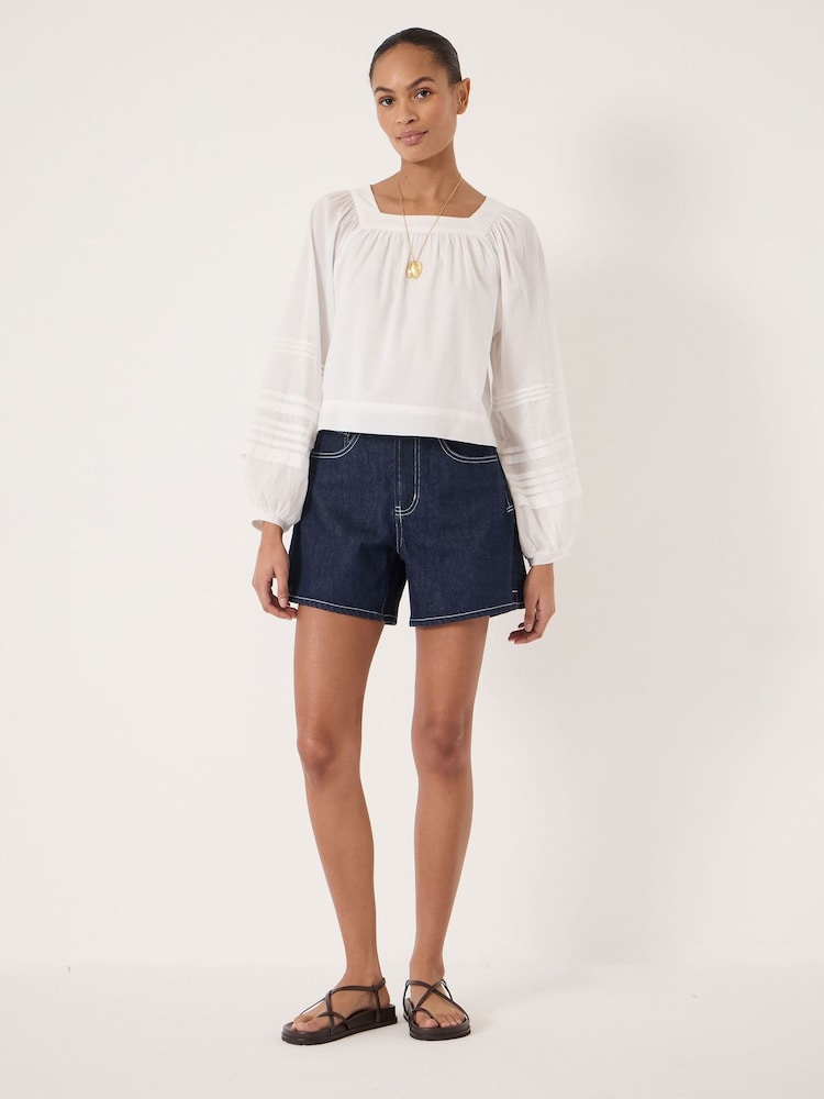Hush Blue Essential Denim Stretch Shorts - Image 1 of 5