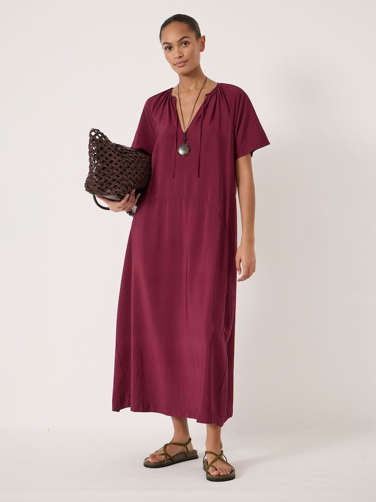 Hush Red Liddie Short Sleeve Barrel Tank Dress - Image 1 of 5 Hush Red Liddie Short Sleeve Barrel Tank Dress - Image 1 of 5