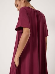 Hush Red Liddie Short Sleeve Barrel Tank Dress - Image 4 of 5