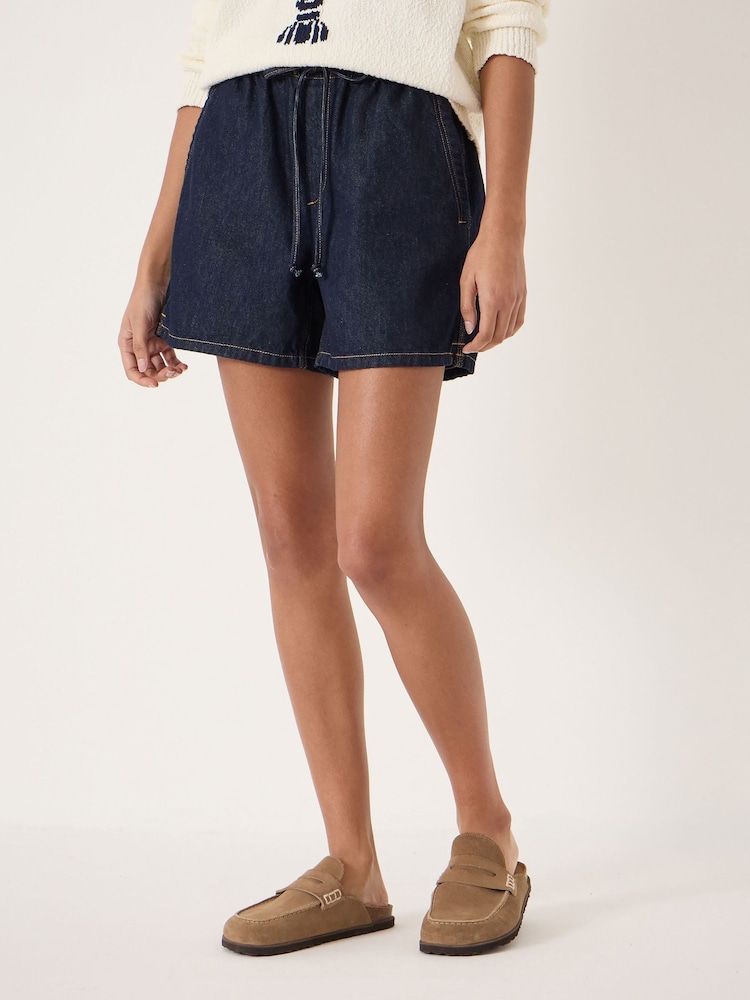 Blau - Hush Betty Denim Pull On Shorts - Bild 2 von 5