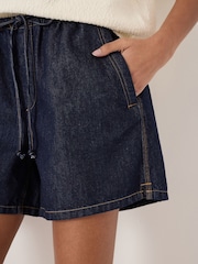 Blau - Hush Betty Denim Pull On Shorts - Bild 3 von 5