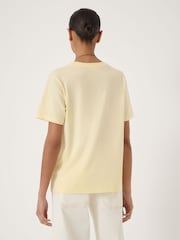 Hush Yellow Rosie Regular Fit Cotton T-Shirt - Image 2 of 5