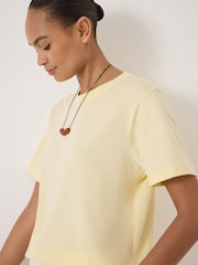Hush Yellow Rosie Regular Fit Cotton T-Shirt - Image 4 of 5