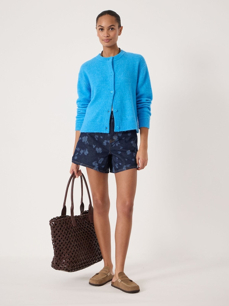 Hush Brown Floral Print Essential Denim Shorts - Image 2 of 7