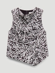 Hush Brown Estie Cowl Neck Shell Top - Image 5 of 5