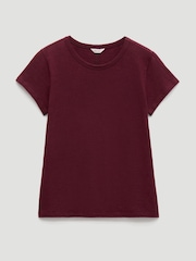 Hush Slim Fit Slub Cotton Crew T-Shirt - Bild 5 von 5